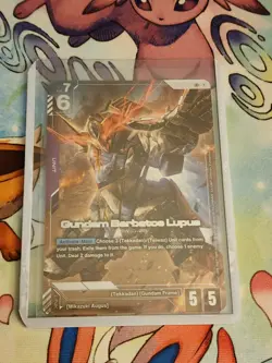 Gundam Card Game Gd03 Gundam Barbatos Lupus Lr+ - Image 1