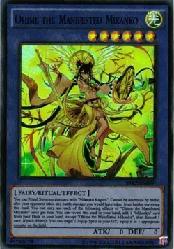 OHIME THE MANIFESTED MIKANKO HOLO YuGiOh YU GI OH Custom Anime Collectible Card - Image 1