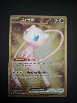 Pokemon TCG Mew EX Metal Gold NM 205/165 Scarlet & Violet 151 Promo Card - Image 1