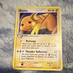 Pokemon Raichu EX FireRed & LeafGreen Holo Rare Stage 1 80HP 12/112 English Card - Image 2