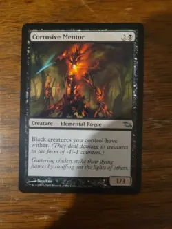 Corrosive Mentor Shadowmoor MTG Magic The Gathering Card Vintage Black EDH Power - Image 1