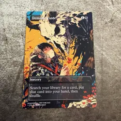 Demonic Tutor - Custom Art MTG Magic The Gathering Playtest Card - Image 1