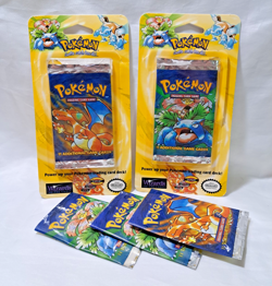 WOTC 1999 Pokemon Base Set Blisters & Opened Pack Wrappers EMPTY No Cards - Image 1