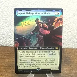MTG Agent Bishop, Man in Black #258 TMT English Extended Art Foil - Image 1