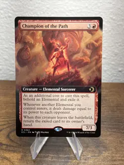Champion of the Path (Extended Art) Lorwyn Eclipsed Regular Rare NM+ - Image 1