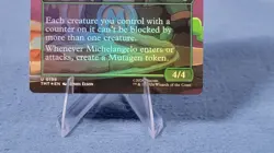 x1 Michelangelo, Mutant BFF - Foil - Borderless NMU MTG TMNT Ninja Turtles - Image 4