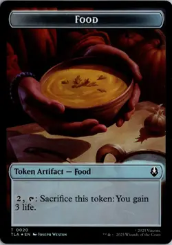 Bear // Food (0020) Double-Sided Token T Avatar Airbender 12 // 20 NM Foil Magic - Image 2