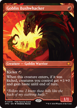 Goblin Bushwhacker (Showcase) [Foundations Special Guests] Magic MTG - Image 1