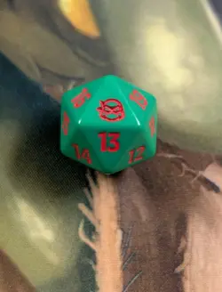 Raphael Teenage Mutant Ninja Turtle D20 Die Spindown Mtg Prerelease Kit TMNT - Image 1