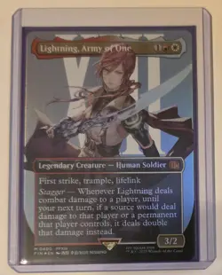 Lightning, Army of One #400 - Foil - Borderless NM Magic The Gathering - Image 1