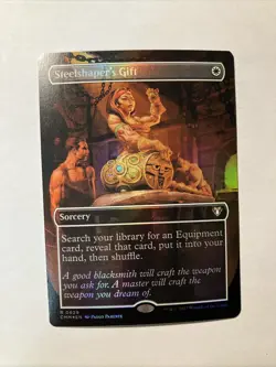 Steelshaper's Gift (Borderless) Commander Masters Foil Mtg Near Mint - Image 1