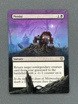 Persist MTG Lorwyn Eclipsed Commander Hand Painted Borderless Full Altered Art v - Image 1