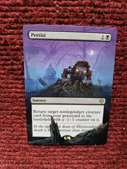 Persist MTG Lorwyn Eclipsed Commander Hand Painted Borderless Full Altered Art v - Image 2