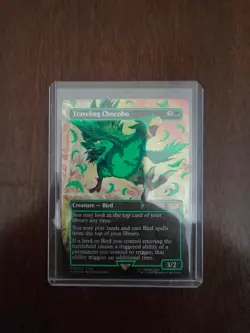 Traveling Chocobo (Borderless) (Neon Ink Green) Final Fantasy Foil - Image 1