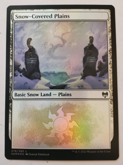 1x Snow-Covered Plains (276) FOIL Kaldheim MTG Magic the Gathering NM - Image 1