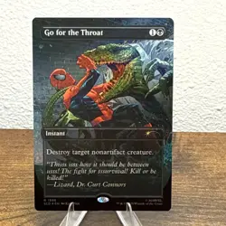 MTG - Go for the Throat - RAINBOW FOIL BORDERLESS - Instant - SLD #1986 - Rare - Image 1
