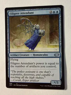 x1 Filigree Attendant NM Jumpstart J22 298 MTG Magic The Gathering - Image 1
