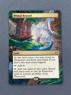 Primal Beyond Lorwyn Eclipsed Commander Hand Painted Extended Full Altered Art v - Image 1