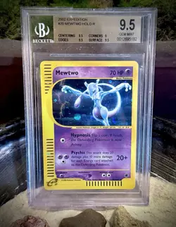 BGS 9.5 Pokemon Mewtwo #20 Expedition Holo Gem Mint *Pop13* - Image 1