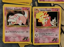 Vintage Pokemon WOTC Gym Challenge Sabrina Card Lot - Image 2