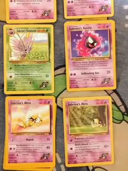 Vintage Pokemon WOTC Gym Challenge Sabrina Card Lot - Image 3