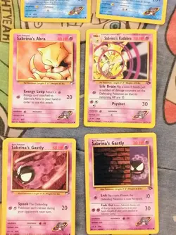 Vintage Pokemon WOTC Gym Challenge Sabrina Card Lot - Image 5