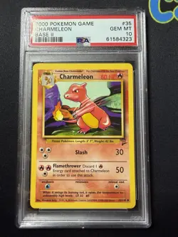 2000 Pokemon Base Set 2 Charmeleon 35/130 PSA 10 - Image 1