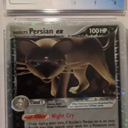 CGC 7.5 Rocket’s Persian ex 116/115 Holo EX Unseen Forces Pokemon 2005 - Image 3