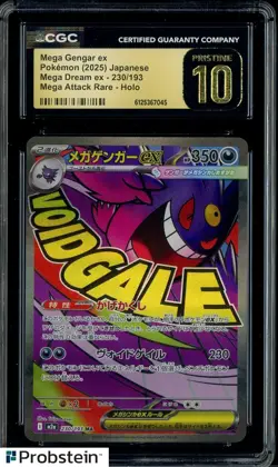 2025 Pokemon Japanese Mega Attack Rare #230 Mega Gengar ex CGC 10 PRISTINE - Image 1