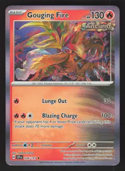Gouging Fire 038/191 Rare Pokemon SV08: Surging Sparks - Image 1