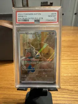 Mimikyu Paldean Fates Pokemon Center Stamp Promo 075 - SVP EN - PSA 10 - Image 1