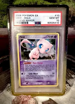 PSA 10 2006 POKEMON EX LEGEND MAKER #10 MEW - HOLO FOIL *population 48* - Image 1