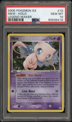 PSA 10 2006 POKEMON EX LEGEND MAKER #10 MEW - HOLO FOIL *population 48* - Image 3