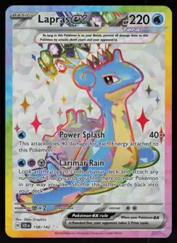 Lapras ex 158/142 Ultra Rare Stellar Crown Pokemon - Image 1