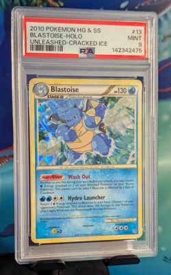 2010 Pokemon HG & SS Unleashed 13/95 BLASTOISE CRACKED ICE - PSA 9 *POP 80* - Image 1