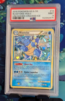 2010 Pokemon HG & SS Unleashed 13/95 BLASTOISE CRACKED ICE - PSA 9 *POP 80* - Image 2