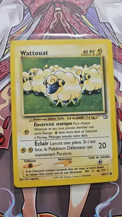 Pokemon TCG Wattouat Mareep French 65/111 Neo Genesis Vintage - Image 1