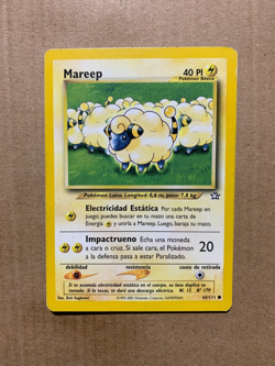 SPANISH Mareep 65/111 Neo Genesis - Common Pokemon Card - HP - Image 1