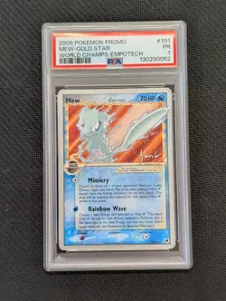 2008 Mew Gold Star (Delta Species) - #101/101 World Championship PSA 1 - Pokemon - Image 1