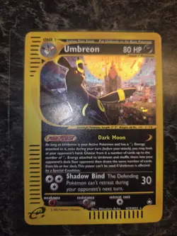 Pokemon Umbreon Aquapolis Holo Rare #H29💣💣✨✨🔥🔥 NICE CARD!!! - Image 2