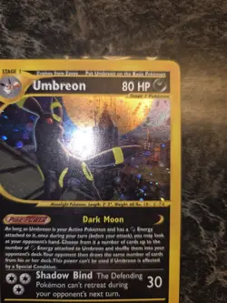 Pokemon Umbreon Aquapolis Holo Rare #H29💣💣✨✨🔥🔥 NICE CARD!!! - Image 3