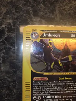Pokemon Umbreon Aquapolis Holo Rare #H29💣💣✨✨🔥🔥 NICE CARD!!! - Image 4