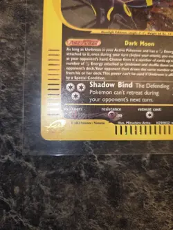 Pokemon Umbreon Aquapolis Holo Rare #H29💣💣✨✨🔥🔥 NICE CARD!!! - Image 5