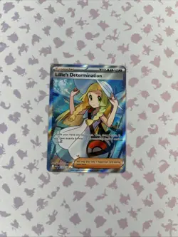 Pokemon TCG Lillie's Determination Trainer Card Holo Rare 169/132 - Image 1