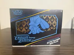 Pokemon TCG Crown Zenith Elite Trainer Box Plus Pokemon Center Lucario Promo - Image 1