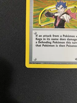 Pokemon TCG Koga Gym Challenge Trainer Holo Card 19/132 NM - Image 5