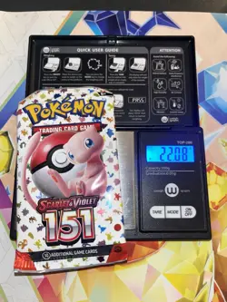 Very Heavy! 22.08 Gram Pokemon 151 Booster Pack Weighed Sealed - Image 1