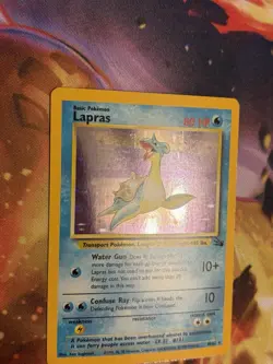 Pokemon TCG Lapras 10/62 Fossil Holo LP - Image 2