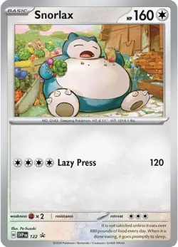 Snorlax *COSMOS HOLO* #122 SVP Pokemon (Black Star Promo) NM - Image 3