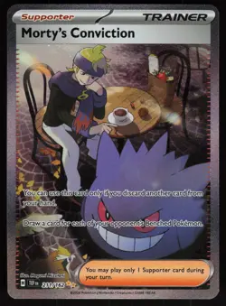 Morty's Conviction 211/162 Special Illustration Rare Temporal Forces Pokemon - Image 1